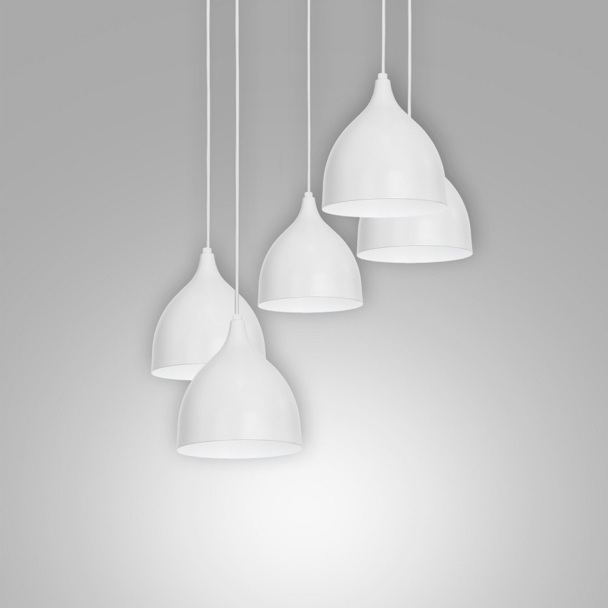 Luster na sajli NOAK 5xE27/15W/230V siva