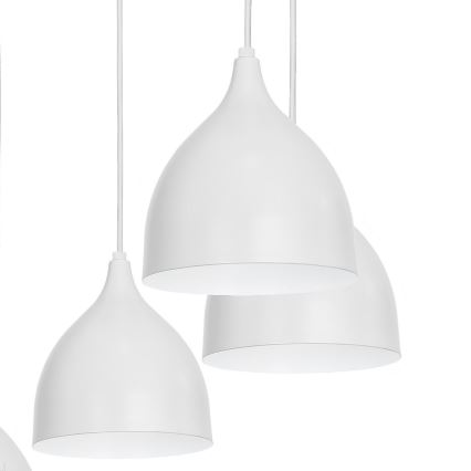 Luster na sajli NOAK 5xE27/15W/230V siva