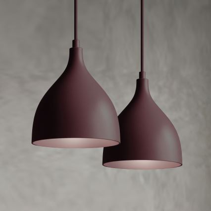 Luster na sajli NOAK CLASSIC 2xE27/15W/230V burgundski