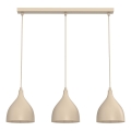 Luster na sajli NOAK CLASSIC 3xE27/15W/230V bež