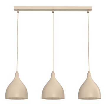 Luster na sajli NOAK CLASSIC 3xE27/15W/230V bež