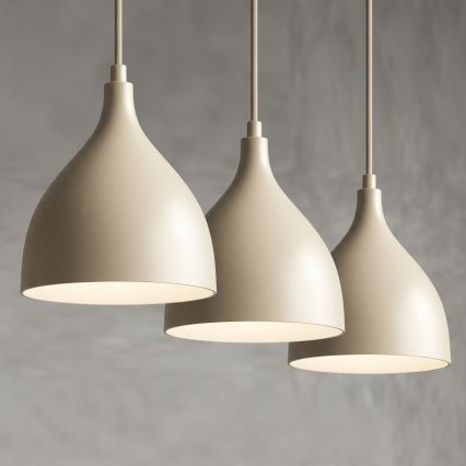 Luster na sajli NOAK CLASSIC 3xE27/15W/230V bež
