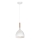 Luster na sajli NOAK WOOD 1xE27/15W/230V bijela/bukva