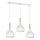 Luster na sajli NOAK WOOD 3xE27/15W/230V bijela/bukva