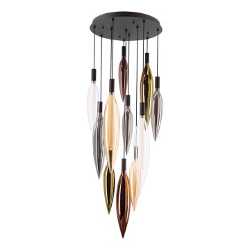 Luster na sajli NORDIC 11xG9/5W/230V crni