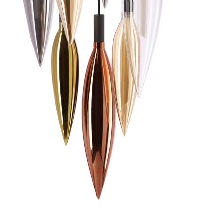 Luster na sajli NORDIC 11xG9/5W/230V crni