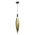 Luster na sajli NORDIC 1x G9/5W/230V crno-zlatni