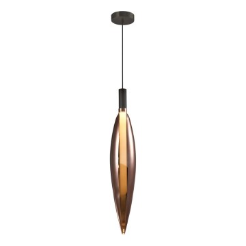 Luster na sajli NORDIC 1xG9/5W/230V crna/bakrena