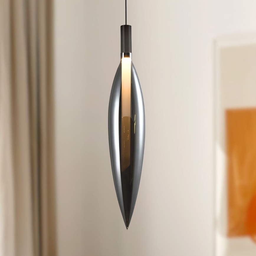 Luster na sajli NORDIC 1xG9/5W/230V crni krom