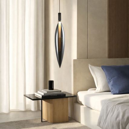 Luster na sajli NORDIC 1xG9/5W/230V crni krom