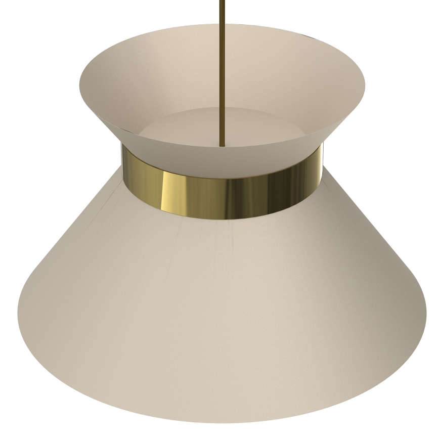 Luster na sajli NORGE 1xE27/15W/230V bež/zlatna