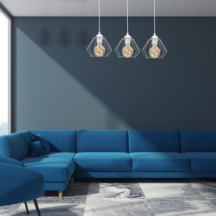 Luster na sajli NORMAN 3xE27/60W/230V