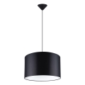 Luster na sajli NOVA 1xE27/15W/230V pr. 40 cm crna