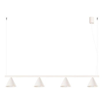 Luster na sajli NOX 4xE14/10W/230V krem boje