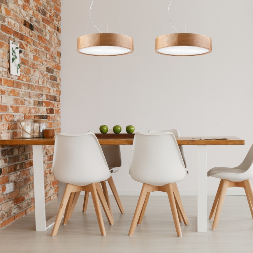 Luster na sajli OAK 2xE27/60W/230V hrast ø 37