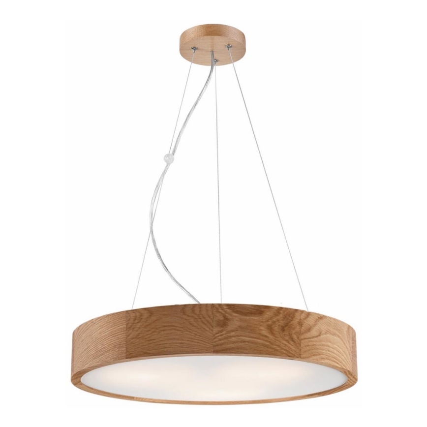 Luster na sajli OAK 3xE27/60W/230V hrast ø 47,5 cm - FSC certificirano