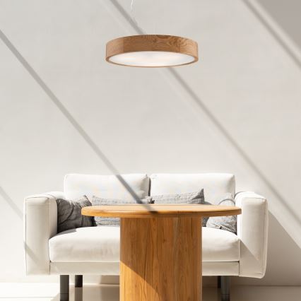 Luster na sajli OAK 3xE27/60W/230V hrast ø 47,5 cm - FSC certificirano