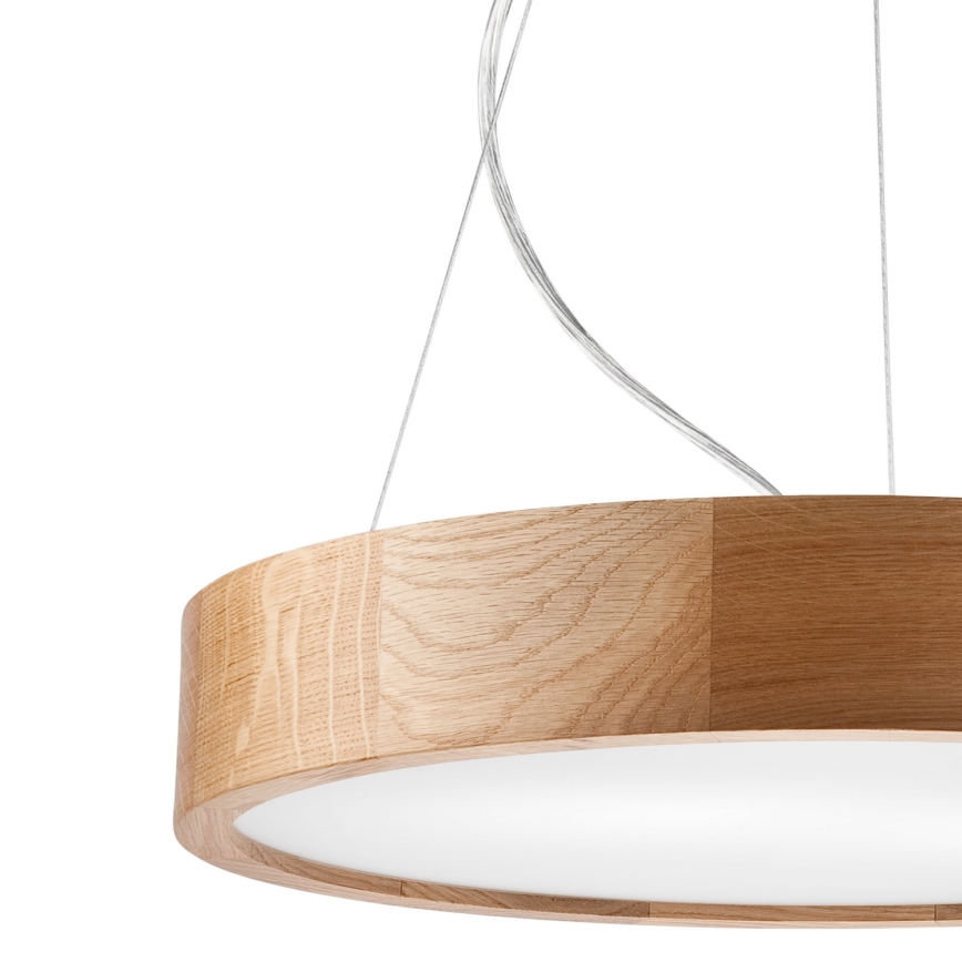 Luster na sajli OAK 3xE27/60W/230V hrast ø 47,5 cm - FSC certificirano