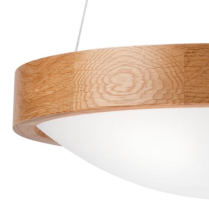 Luster na sajli OAK SLIM 2xE27/60W/230V ø 37 cm hrast