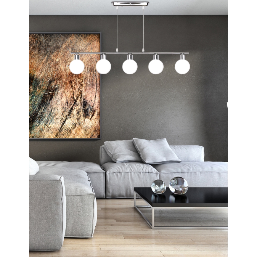 Luster na sajli ODEN 5xG9/40W/230V