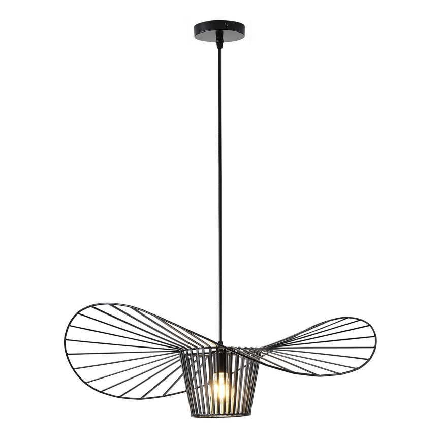 Luster na sajli OGGI 1xE27/40W/230V pr. 60 cm crna