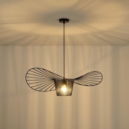Luster na sajli OGGI 1xE27/40W/230V pr. 80 cm crna