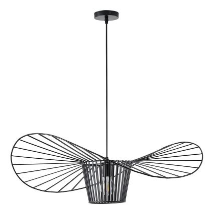 Luster na sajli OGGI 1xE27/40W/230V pr. 80 cm crna