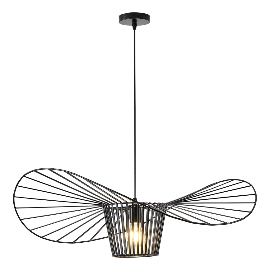 Luster na sajli OGGI 1xE27/40W/230V pr. 80 cm crna
