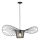 Luster na sajli OGGI 1xE27/40W/230V pr. 80 cm crna