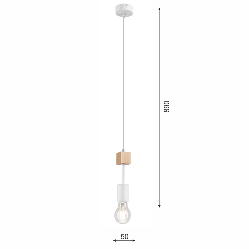 Luster na sajli ORAZIO 1xE27/60W/230V bukva