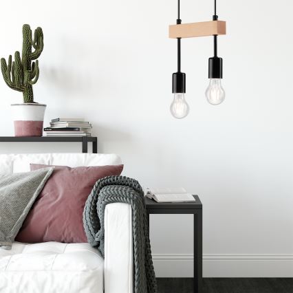 Luster na sajli ORAZIO 2xE27/60W/230V bukva