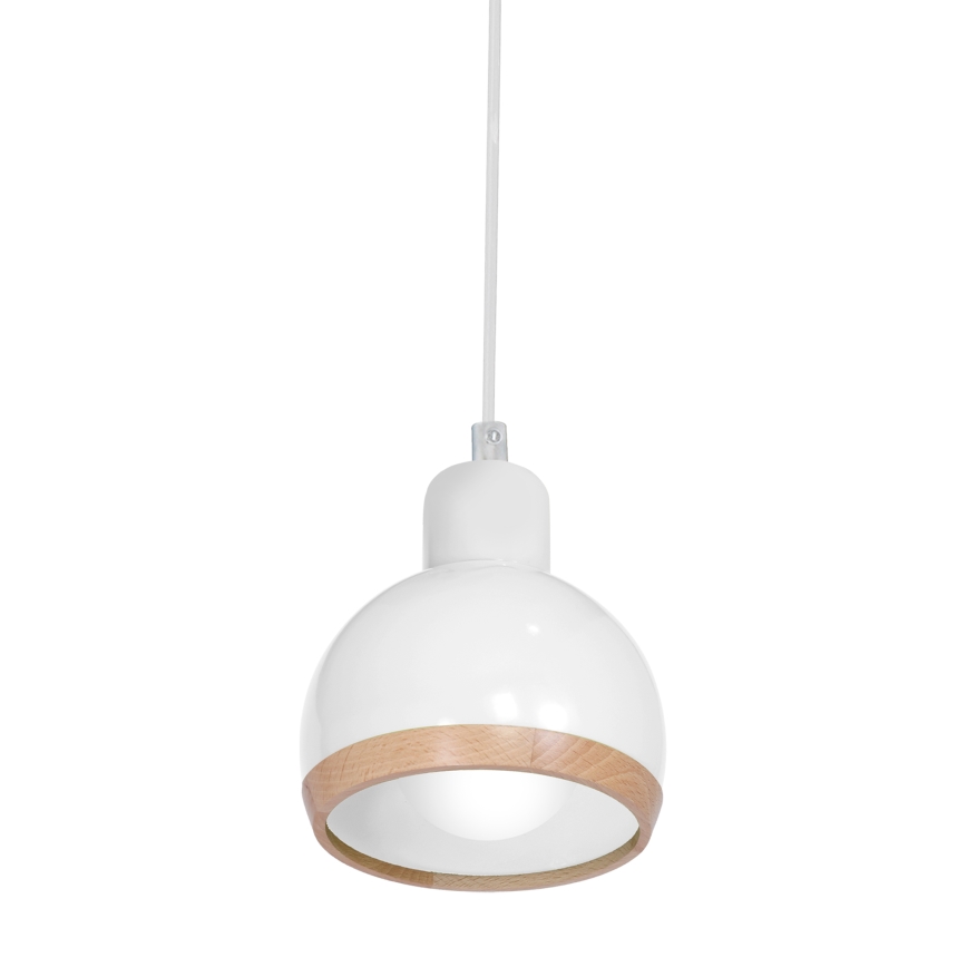 Luster na sajli OVAL 1xE27/60W/230V bijela