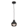 Luster na sajli OVAL 1xE27/60W/230V crna