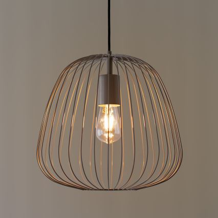 Luster na sajli OVELLA 1xE27/15W/230V Ø 36 cm, bež