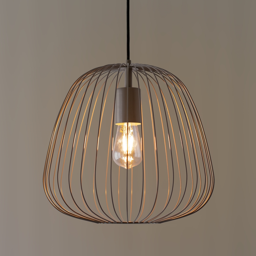 Luster na sajli OVELLA 1xE27/15W/230V Ø 36 cm, bež