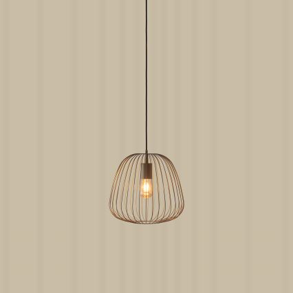 Luster na sajli OVELLA 1xE27/15W/230V Ø 36 cm, bež
