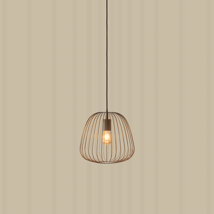 Luster na sajli OVELLA 1xE27/15W/230V Ø 36 cm, bež