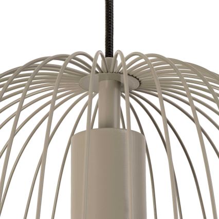 Luster na sajli OVELLA 1xE27/15W/230V Ø 36 cm, bež