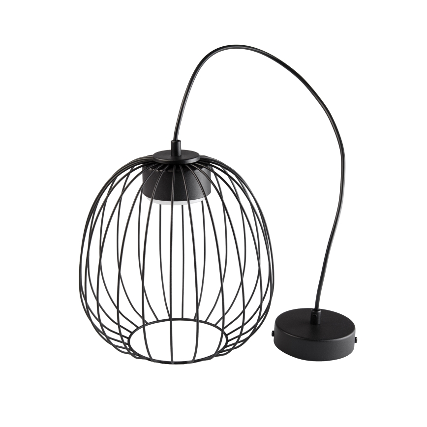 Luster na sajli OVELLA 1xGX53/10W/230V pr. 25 cm crna