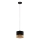 Luster na sajli PAGLIA 1xE27/15W/230V crna/ratan