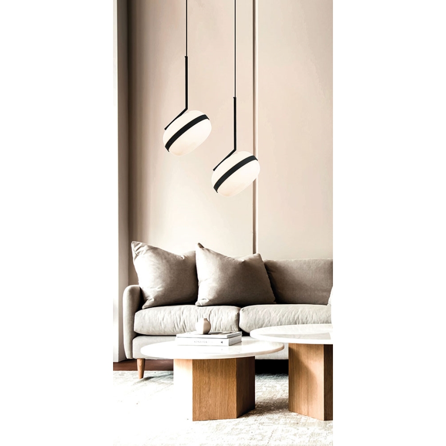 Luster na sajli PALMA 1xE27/40W/230V crna