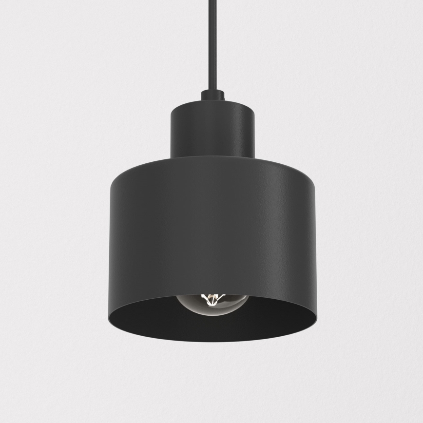 Luster na sajli PARKLA 1xE27/15W/230V crna