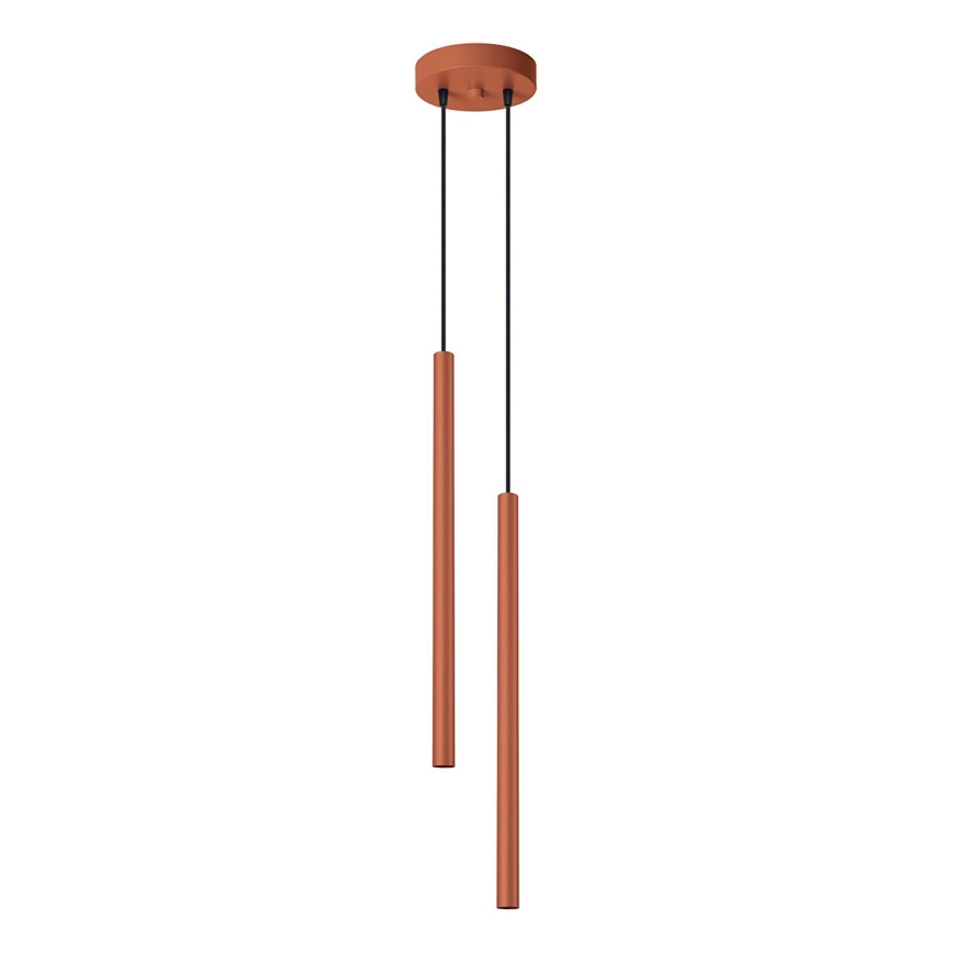 Luster na sajli PASTELO 2xG9/8W/230V crvena