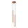 Luster na sajli PASTELO 2xG9/8W/230V crvena