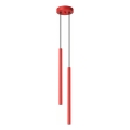 Luster na sajli PASTELO 2xG9/8W/230V crvena