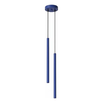 Luster na sajli PASTELO 2xG9/8W/230V plava