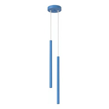 Luster na sajli PASTELO 2xG9/8W/230V plavi