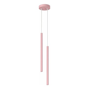 Luster na sajli PASTELO 2xG9/8W/230V ružičast
