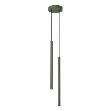 Luster na sajli PASTELO 2xG9/8W/230V zelena