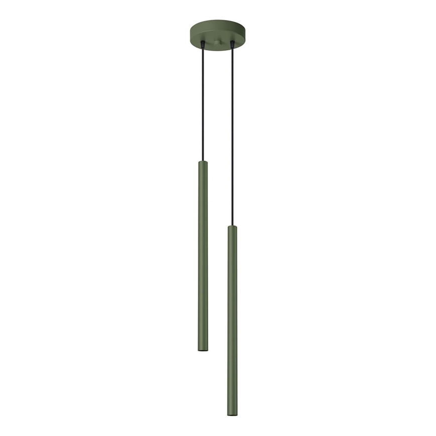 Luster na sajli PASTELO 2xG9/8W/230V zelena